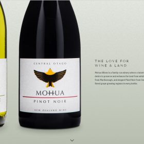 「Mohua Wines」縦長シングルページで魅せる