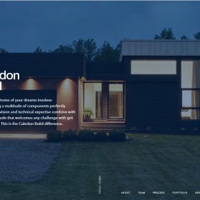 海外の工務店(注文住宅建築会社)のWEBデザイン「Caledon Build」