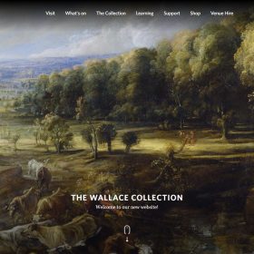 「The Wallace Collection」美術館らしいホームページデザイン