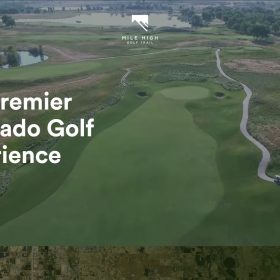 「mile high golf trail」自然の中のゴルフ場らしいWEBデザイン