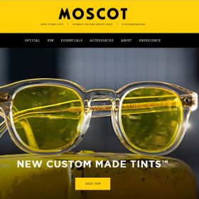 “MOSCOT”　ニューヨークの歴史あるメガネ屋のホームページ